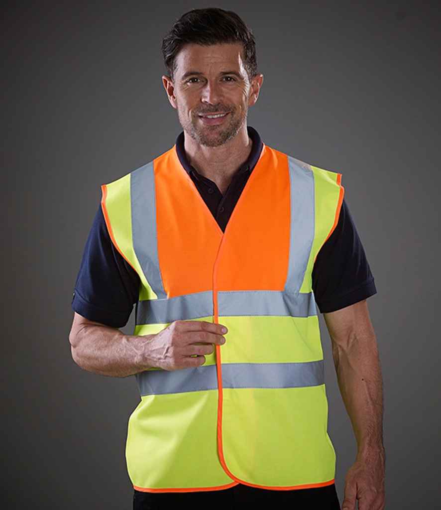 Yoko Hi-Vis Two Tone Waistcoat