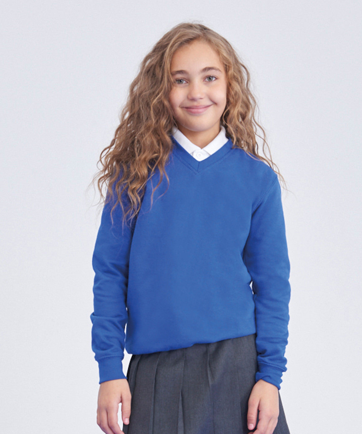 AWDis Academy Kids V Neck Sweatshirt