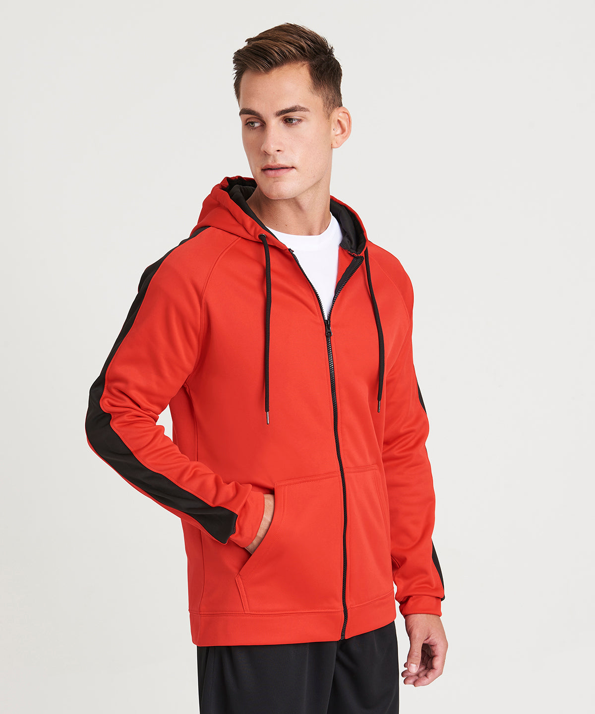 AWDis Contrast Sports Polyester Zoodie