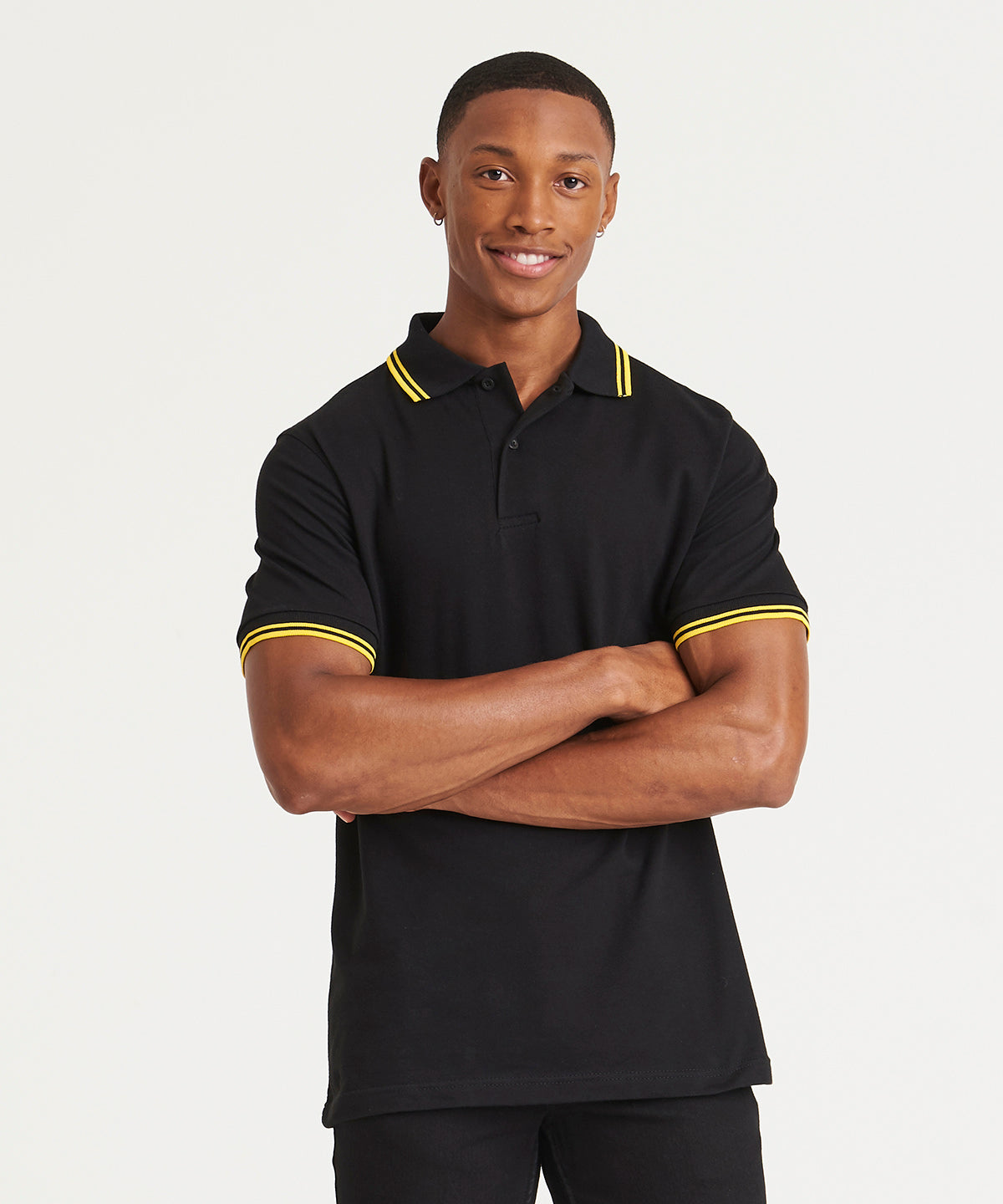 AWDis Stretch Tipped Piqué Polo Shirt