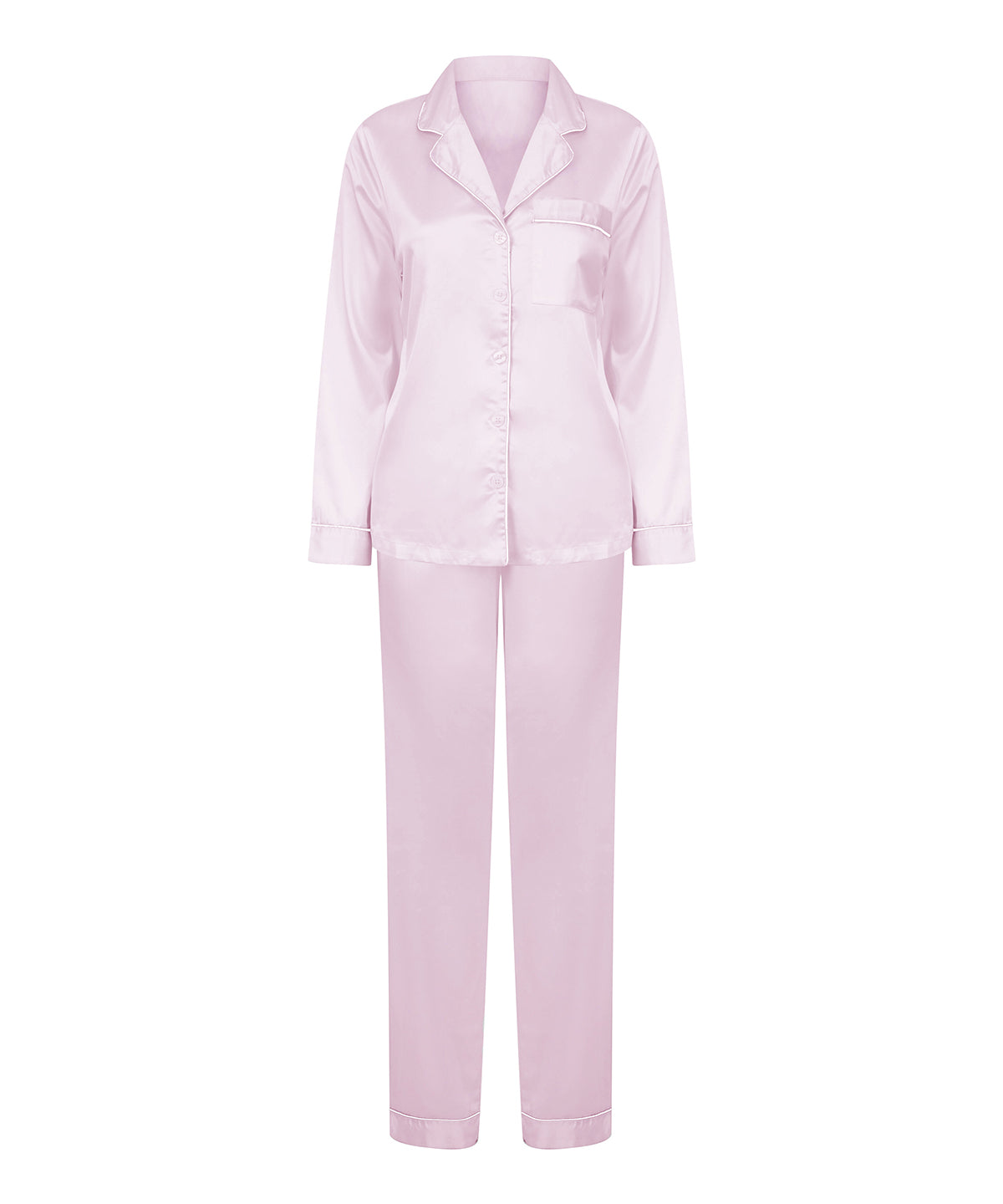 Towel City Ladies Satin Long PJ's
