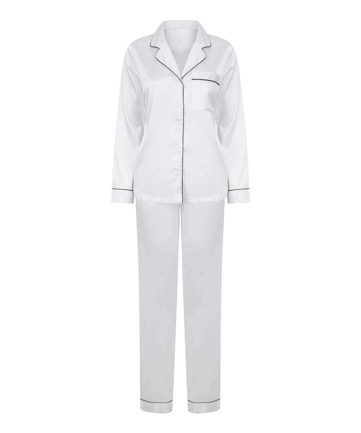 Towel City Ladies Satin Long PJ's