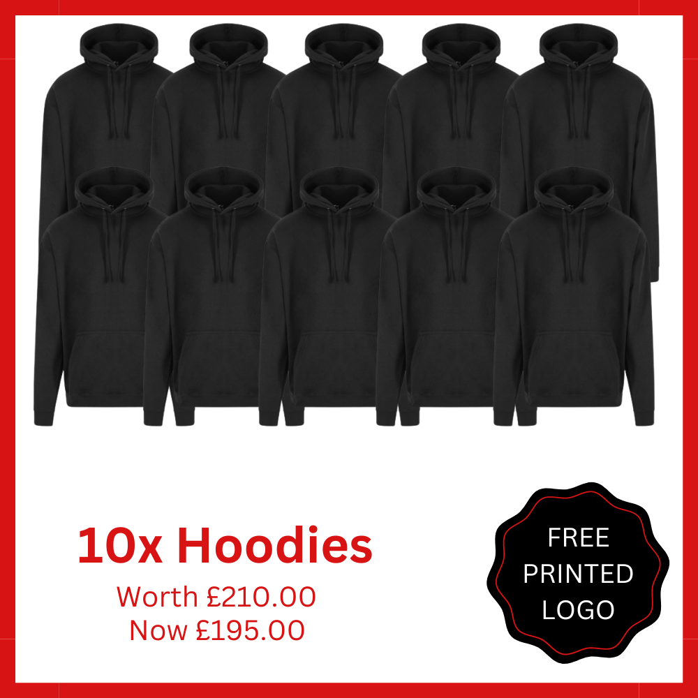 10x Printed Hoodies Bundle