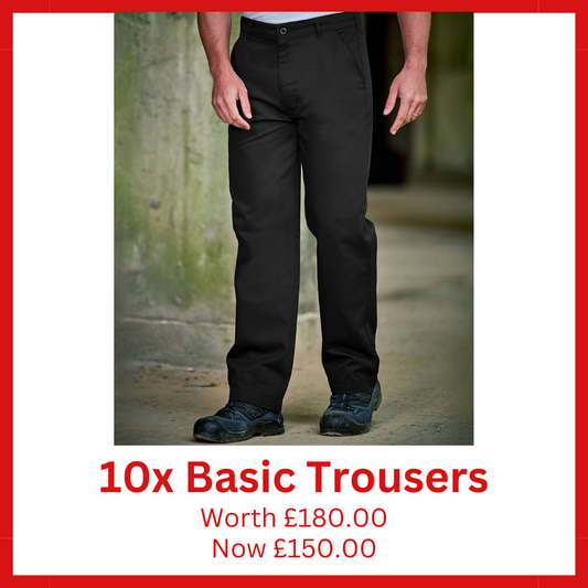 10x Basic Workwear Trouser Bundle