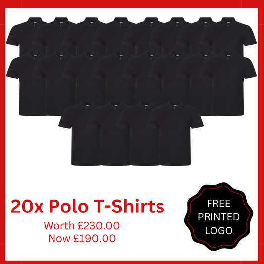 20x Printed Polo Shirts Bundle