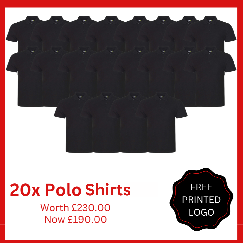 20x Printed Polo Shirts Bundle