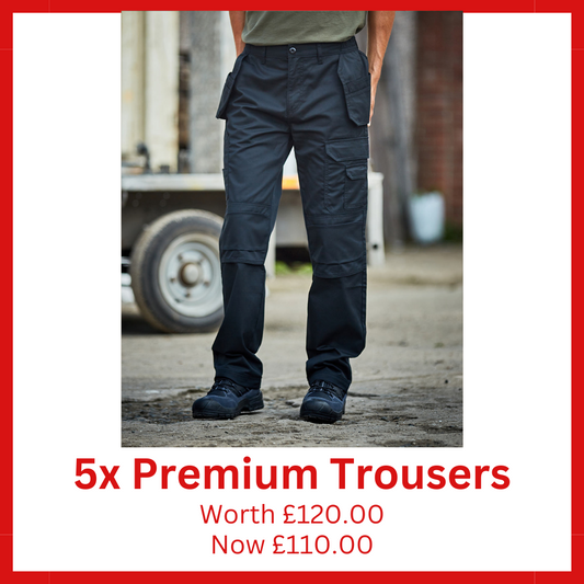 5x Premium Workwear Trouser Bundle