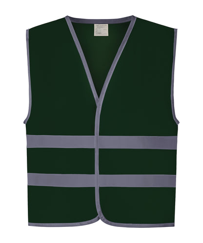 Yoko Kids Hi-Vis Two Band Waistcoat