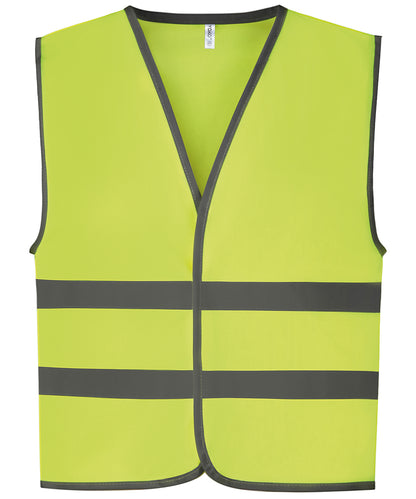 Yoko Kids Hi-Vis Two Band Waistcoat